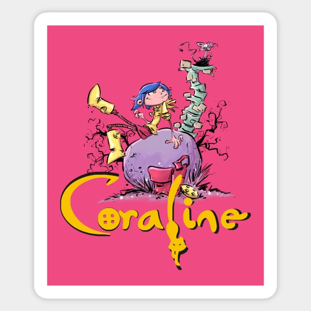 Coraline Sticker by Rickdraws